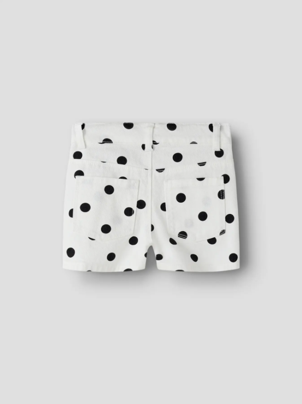 Name It - Polka Dot Jean Shorts|213921