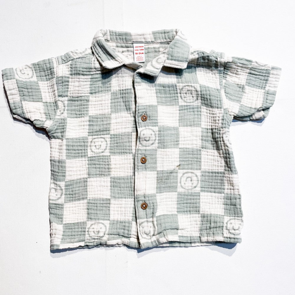 Joe Fresh Shirt 18-24M **Imperfection|160458