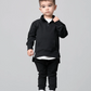Little Bipsy - Quarter Zip Pullover - Black|177918