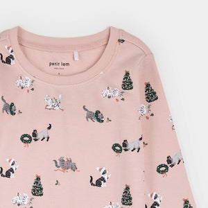Petit Lem - 2 Piece PJ - Christmas Cats