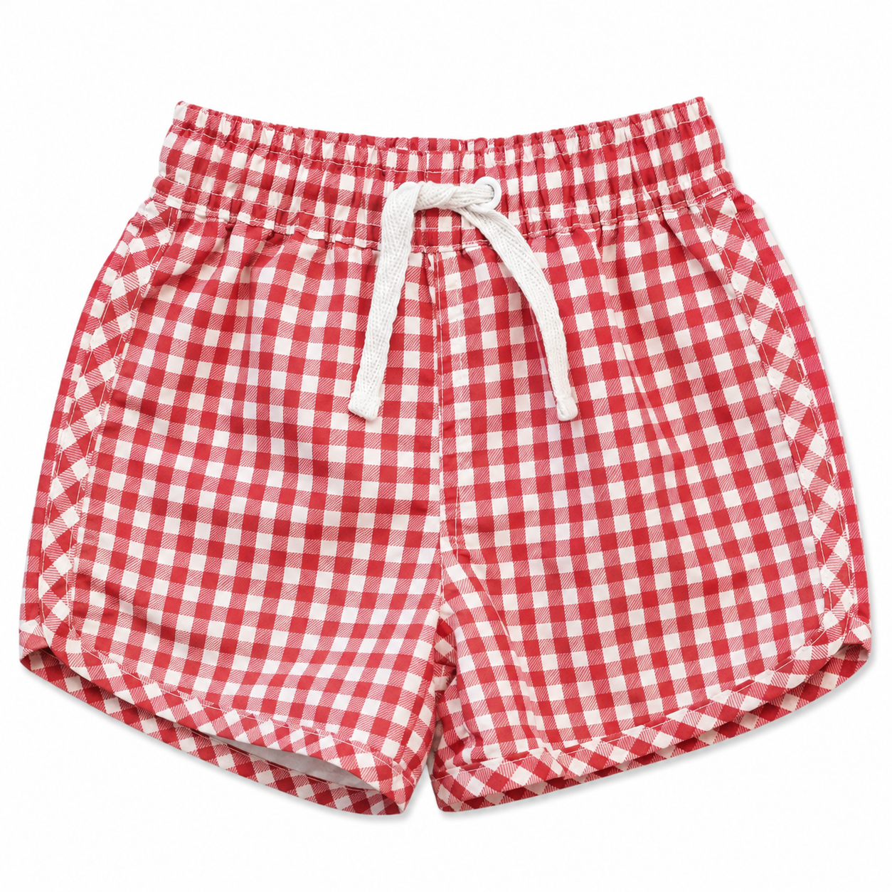 Mebie Baby - Red Gingham Swim Shorts