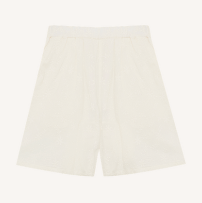 Creamie - Embroidered Shorts White|194012