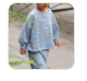 Roobear - Striped Lightweight Crewneck|219817