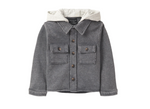 Little Bipsy Hooded Shacket - Charcoal Wash|137942