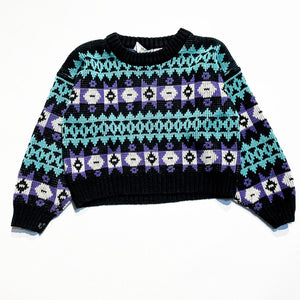 Vintage Woodwards Kids World Sweater 6Y|192693