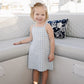 Mebie Baby - Blue Knit Gingham Dress