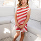 Mebie Baby - Red Stripe Knit Short Tank Set