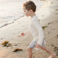 Mebie Baby - Cream Long Sleeve Rash Guard