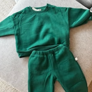 Roobear - Fleece Lined Sweatsuit - Green|173964