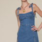 Sky To Moon - Denim Mini Dress|215029