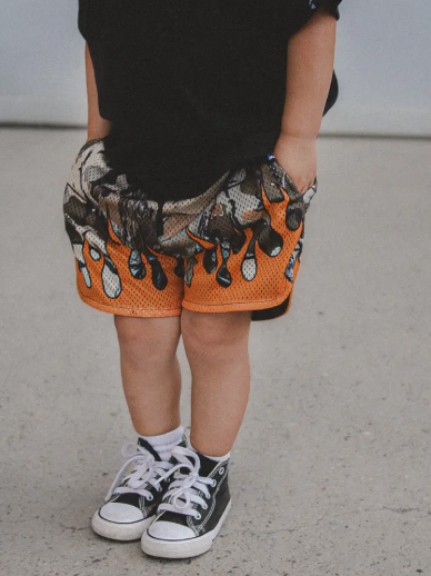 Little Trouble - Heater Flame Shorts Camo|205844
