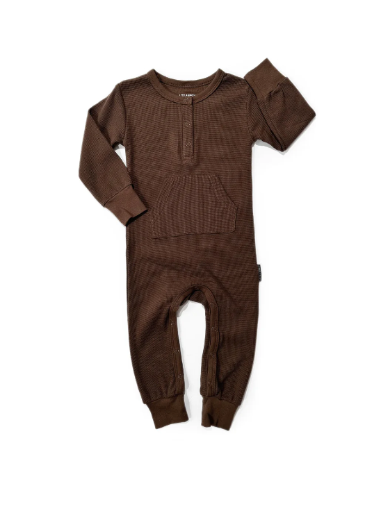 Little Bipsy - Cocoa Waffle Romper|80273