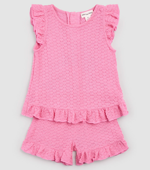 Miles The Label - Frilly Pink Set|187769