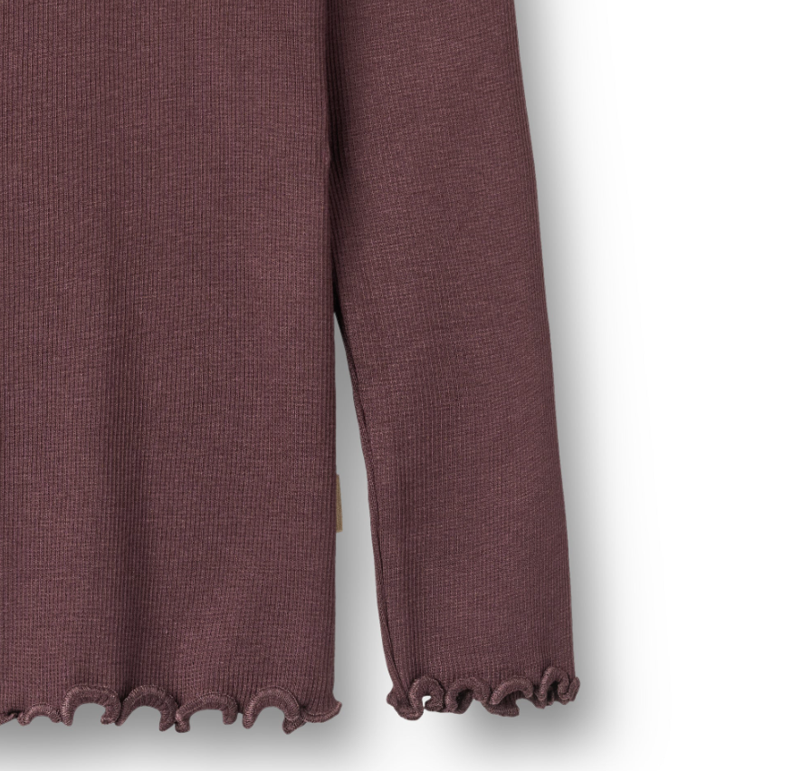 Wheat - Rib T-shirt Reese fudge|164312
