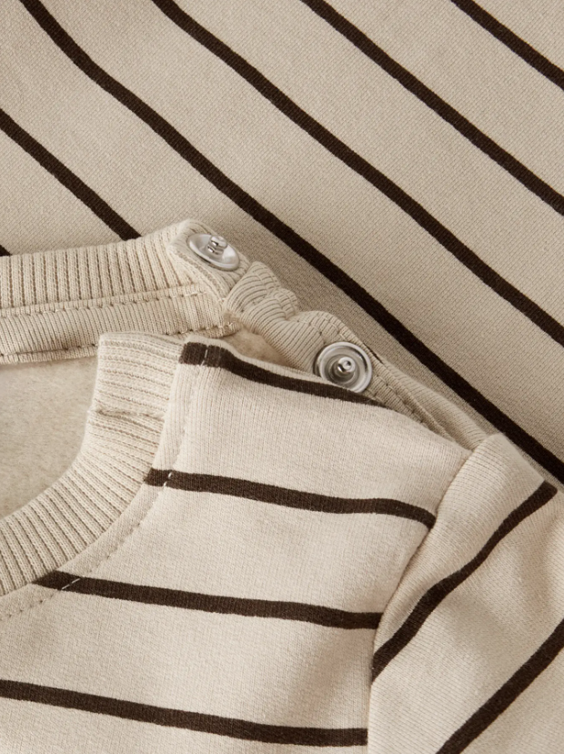 Name It - Mocha Striped Tiger Sweatshirt|213789