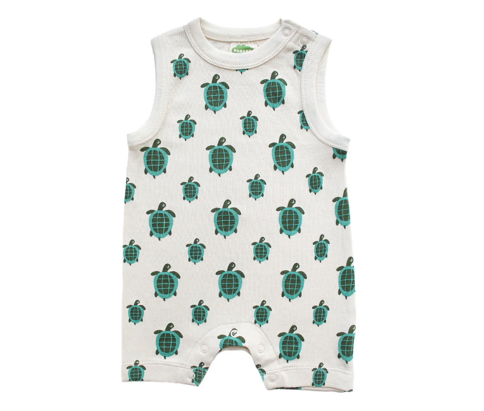 Parade Organic Tank Romper Turtles|137652