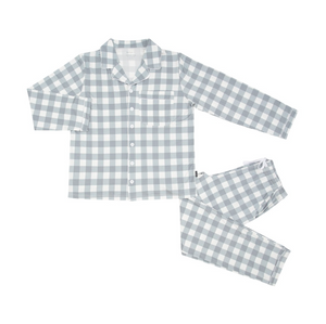 Belan.J - Kids Classic L/S PJ Set Denim Plaid|158772