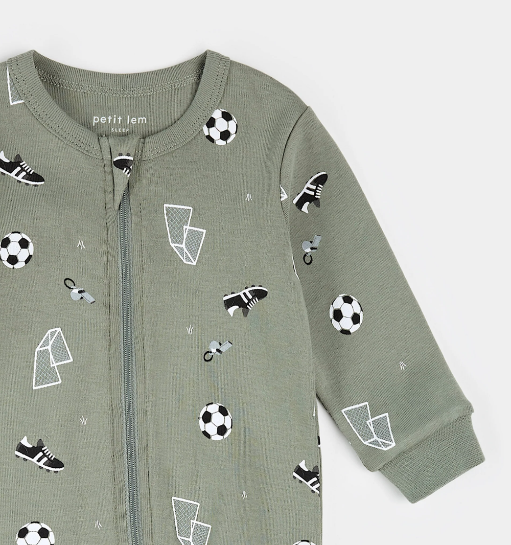 Petit Lem - Footed Sleeper - Soccer|187279