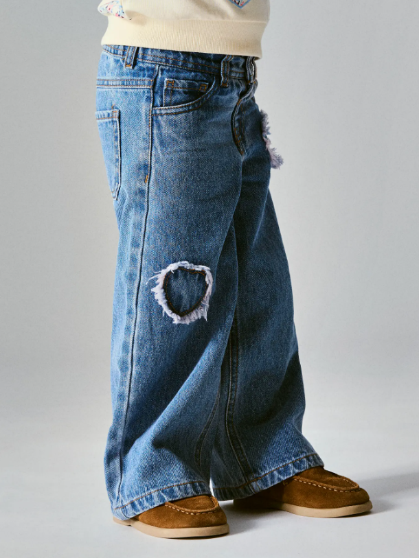 Name It - Wide Leg Heart Jeans|216236