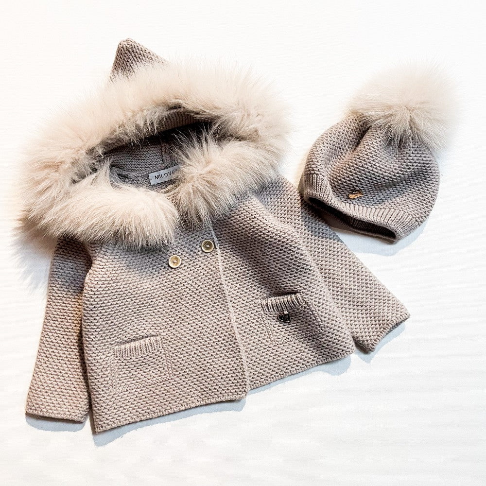 Miloves Sweater & Hat Set 6M Reg $208.00|78428