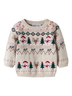 Name It - Knit Snowman Sweater 7845|231977