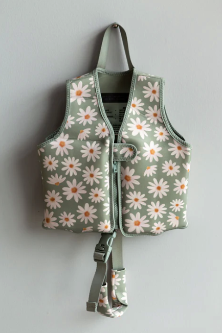 Current Tyed - Float Vest Sage Daisies|58920