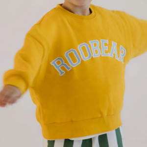 Roobear - Fleece-lined Crewneck Yellow|163062