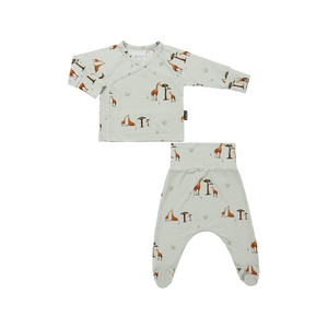 Belan.J - Take me Home Kimono Set - Giraffes - 0-3M|193925