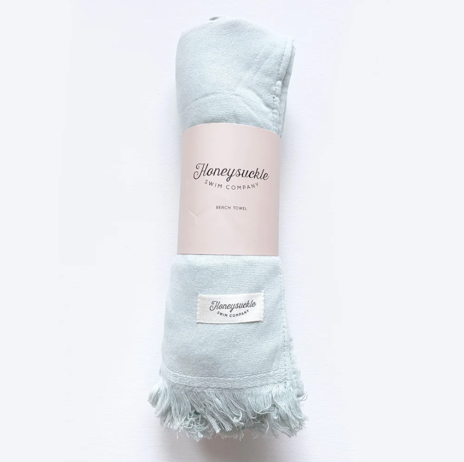 Honeysuckle - Hooded Beach Towel - Mist|89042