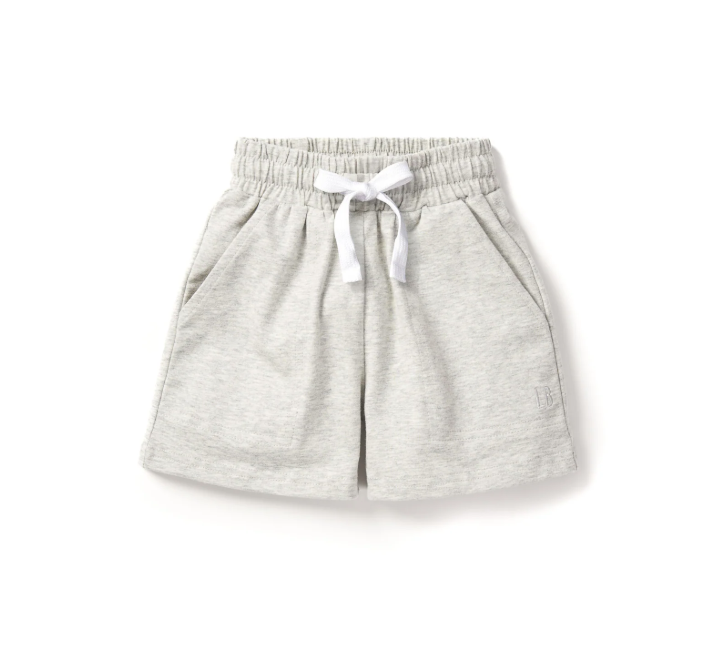 Little Bipsy - Stitch Pocket Jersey Short - Light Heather Grey|142512