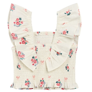 Miles The Label - Woven Floral Bow Shirt|193755