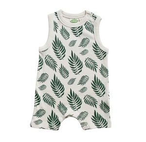 Parade Organic Tank Romper Palm Leaves|148007