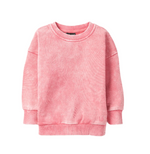 Little Bipsy -  Washed Crewneck - Electric Pink|145226