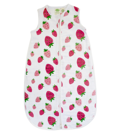 Parade Organics Muslin Sleep Sack - Strawberries|147215