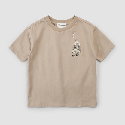 Miles The Label - Leopard on Taupe T-Shirt|182466