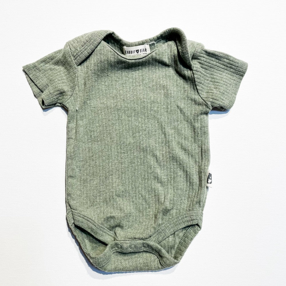 Rabbit + Bear Onesie 0-3M|186512