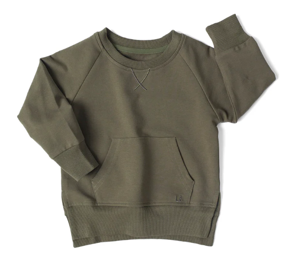 Little Bipsy - Pocket Pullover - Dark Moss|94697