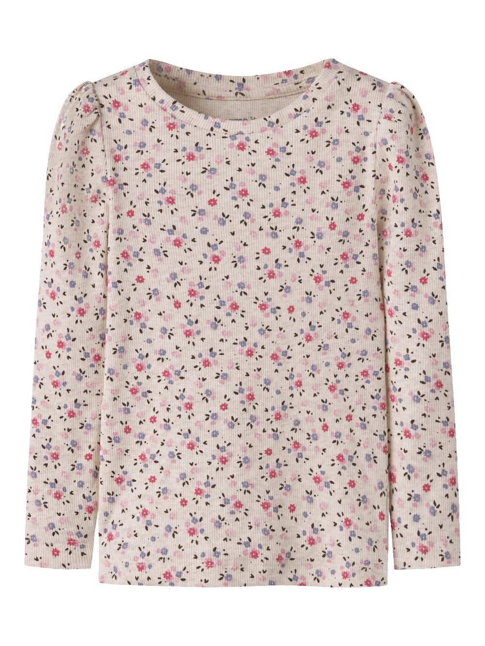 Name It - Ribbed Floral Long Sleeve|225538