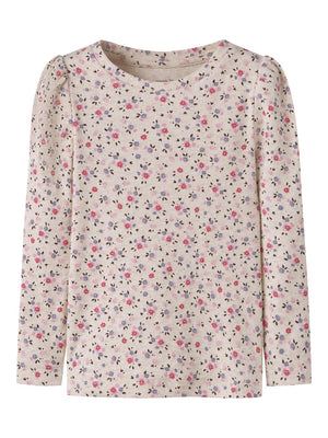 Name It - Ribbed Floral Long Sleeve|225538