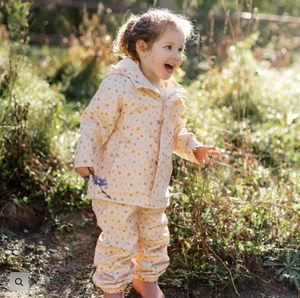 Roobear - Fleece-Lined Rain Jacket Floral|173357