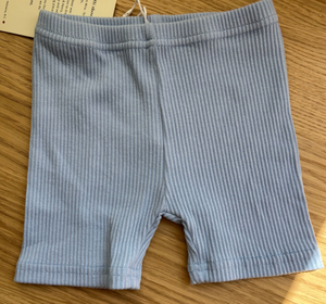 Roobear - Ribbed Biker Shorts - Periwinkle Blue|150666