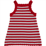 Mebie Baby - Red Stripe Knit Cover-Up Dress|205055