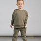 Little Bipsy Elevated Crewneck - Army Green|116123