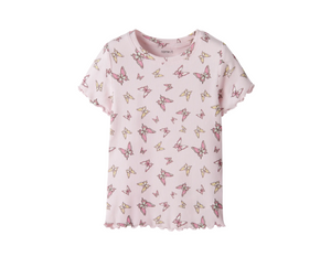 Name It - Ribbed Ruffle Tee|209548