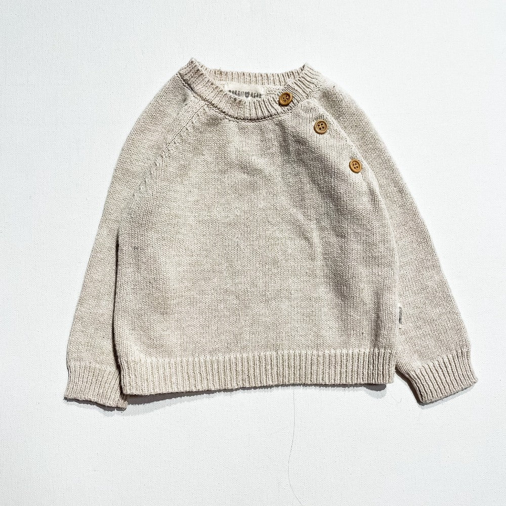 Rabbit + Bear Sweater 6-9M|223570