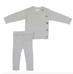 Mebie Baby - Heather Grey Knit Layette Set|91198