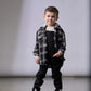 Little Bipsy - Hooded Flannel - Black|109206