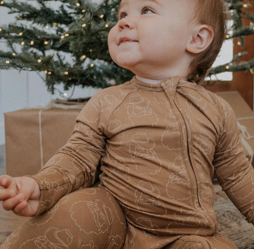 Everyday Leisure - Ranch Santa | Bamboo Zip Romper|114146