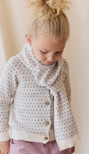 Jamie Kay - Savannah Jacquard Cardigan Sheer Pink|176587