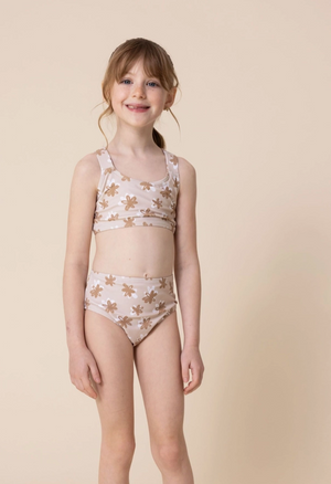 Roco Swim - Bikini Brown/White Floral|91732